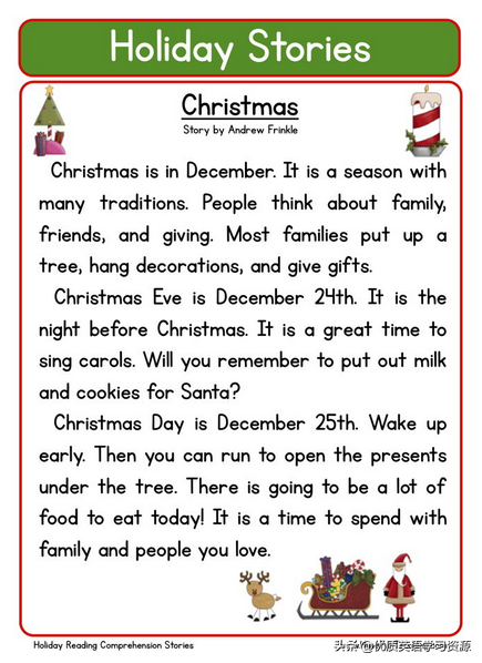 英语原版阅读：Christmas