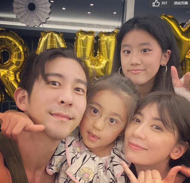 贾静雯晒三个女儿，咘咘最美，波妞女汉子，16岁梧桐妹打扮显成熟