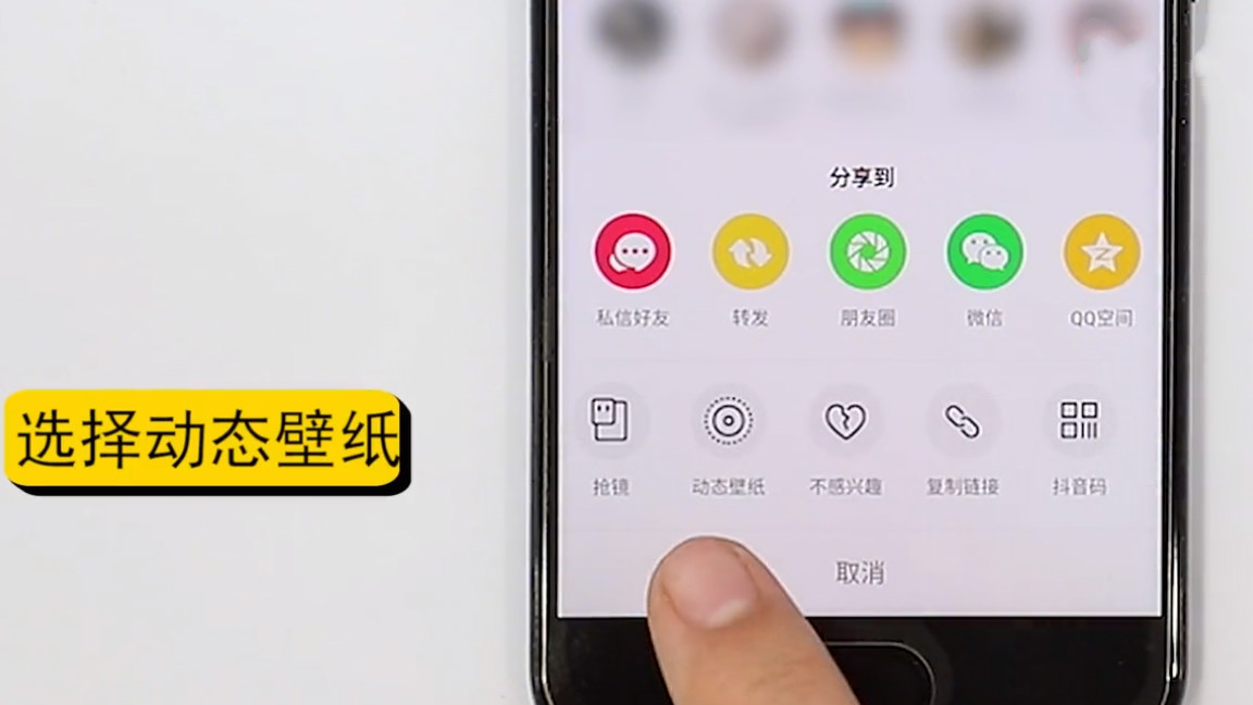 抖音动态壁纸设置教程 图片