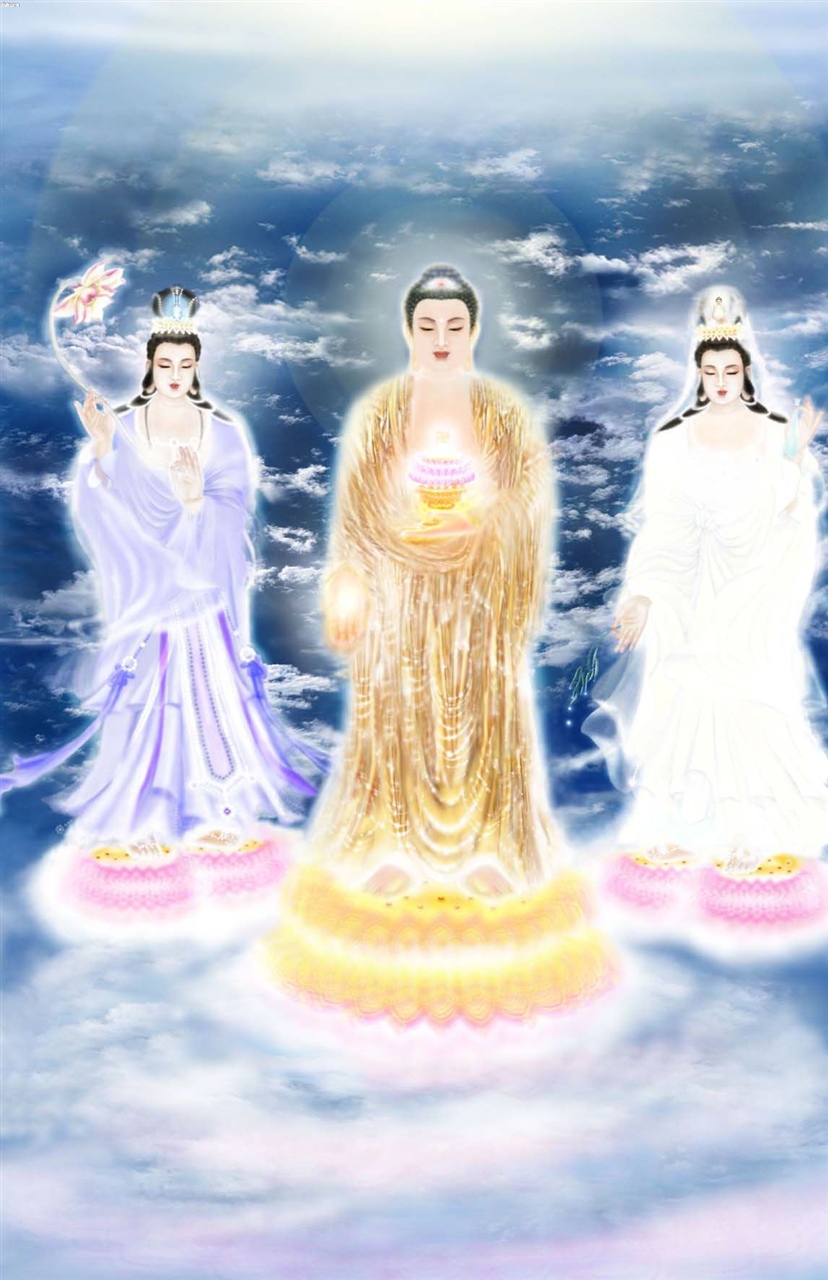 西方三圣 【阿弥陀三尊】西方三圣像