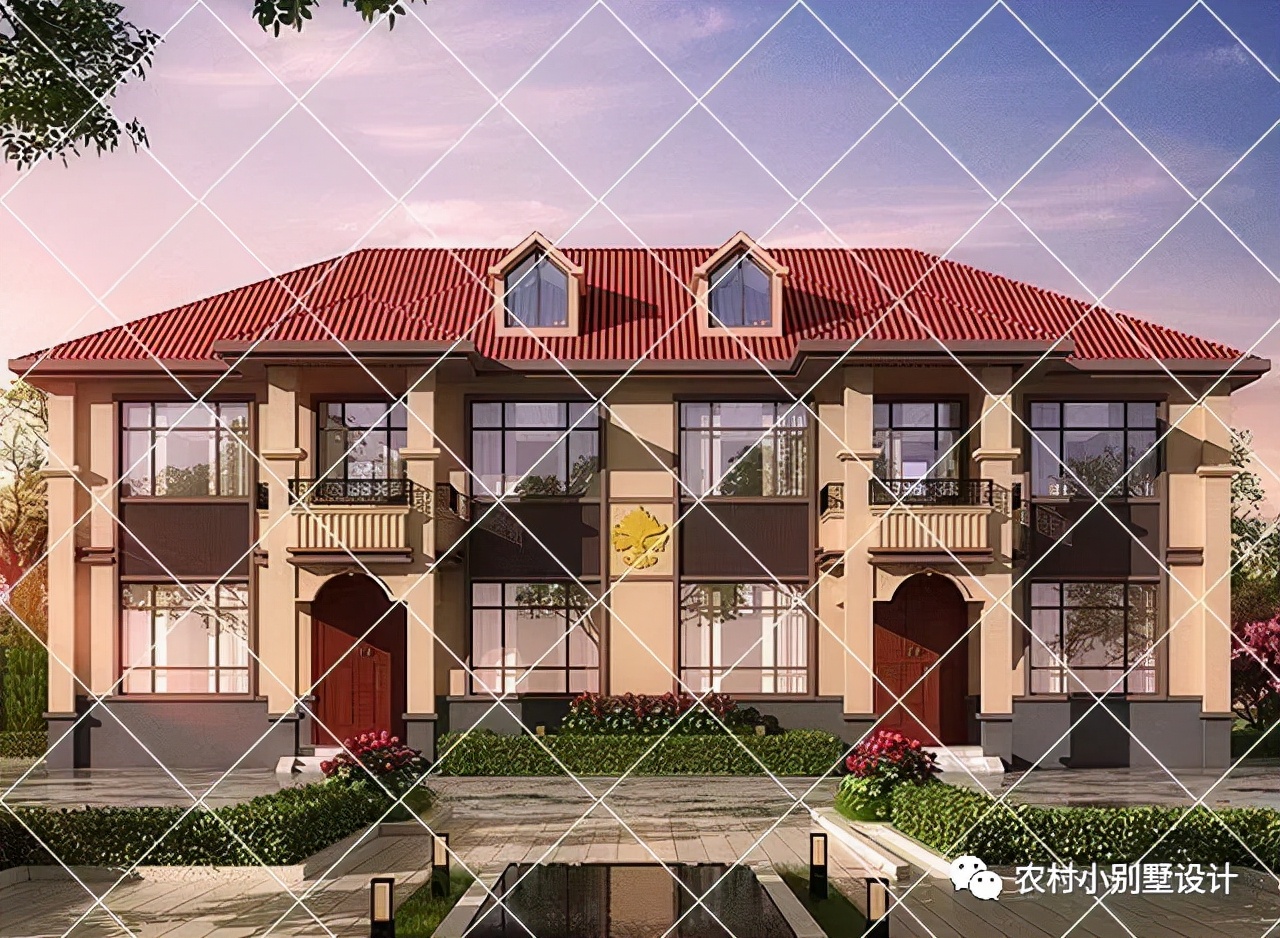 68款兄弟双拼农村别墅,兄弟这样建房,大气又省钱,财运来了挡不了