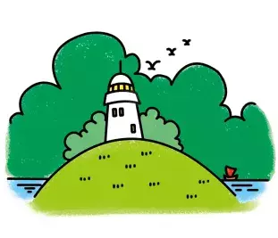 简笔画︱简笔画风景大全,简单易学,快快收藏起来!