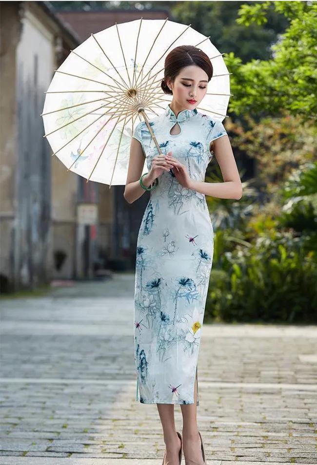 关于介绍旗袍的图片说说配图「短句」 _qq说说网