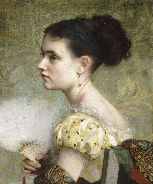 著名画家布罗格的得意门生古斯塔夫的女性油画，太美了