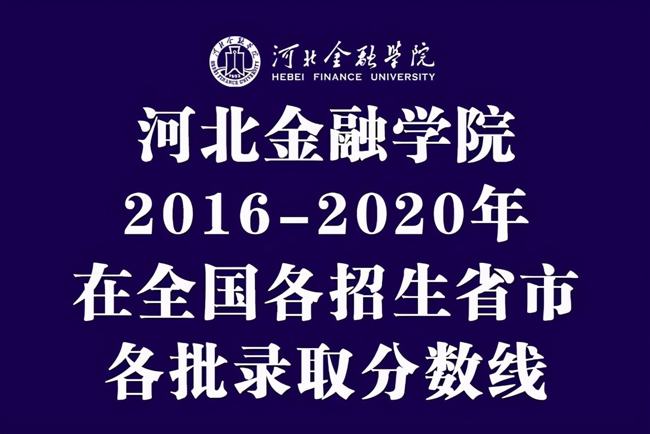 河北省各大学录取分数线2017（河北金融学院近五年在全国各招生省市各批录取分数线汇总）