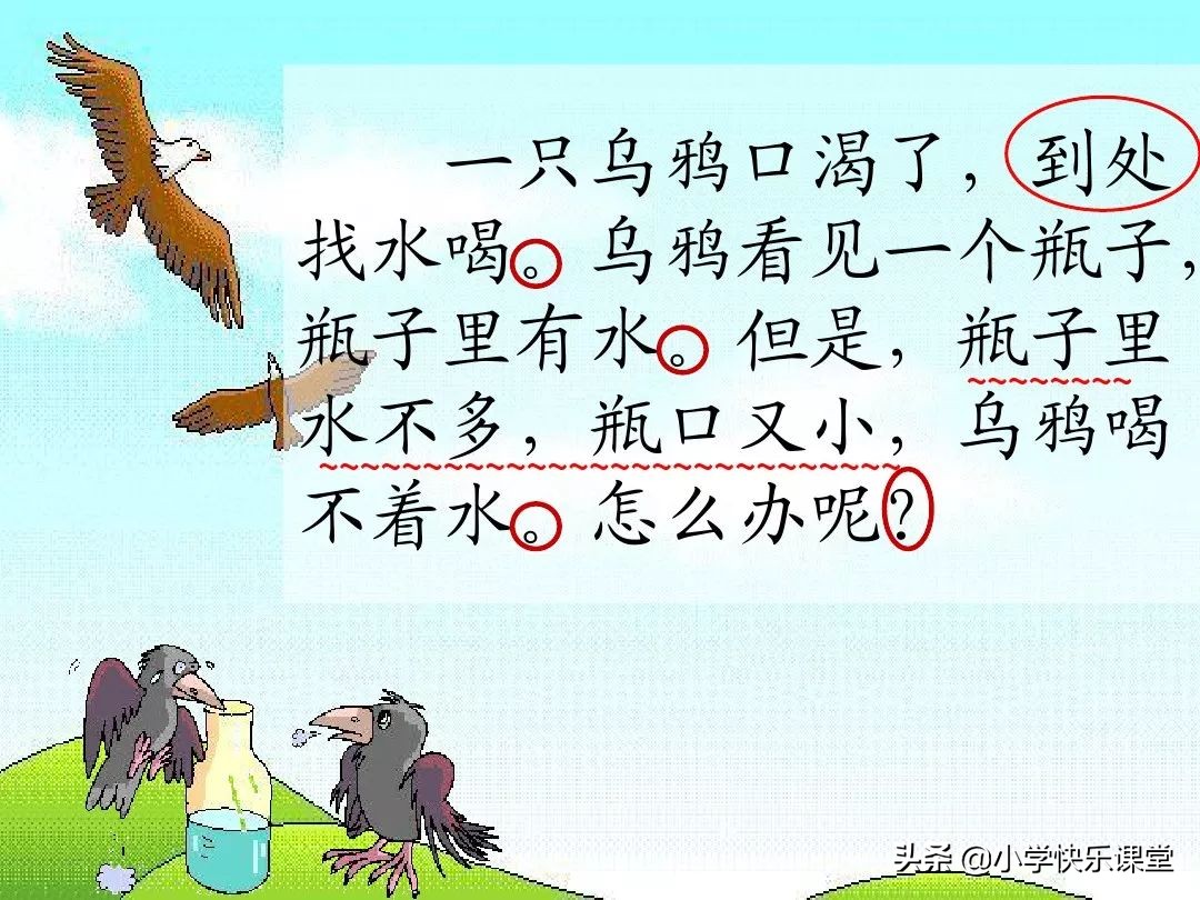 小学语文部编版一年级上册第13课《乌鸦喝水》知识点 图文解读