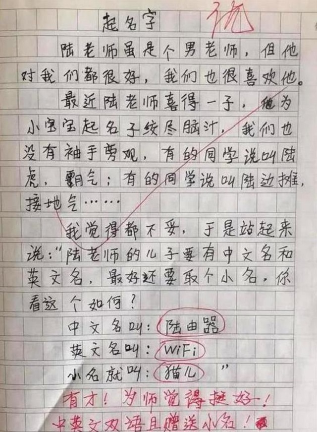 一组小学生满分作文图片火了,思维清奇脑洞大开,老师都自愧不如