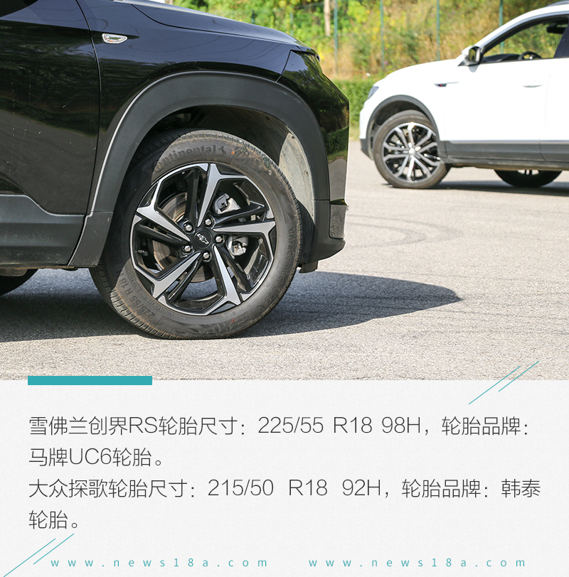 选择年轻化就得极致 雪佛兰创界RS对比大众探歌