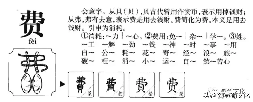 费-汉字的艺术与中华姓氏文化荀卿庠整理