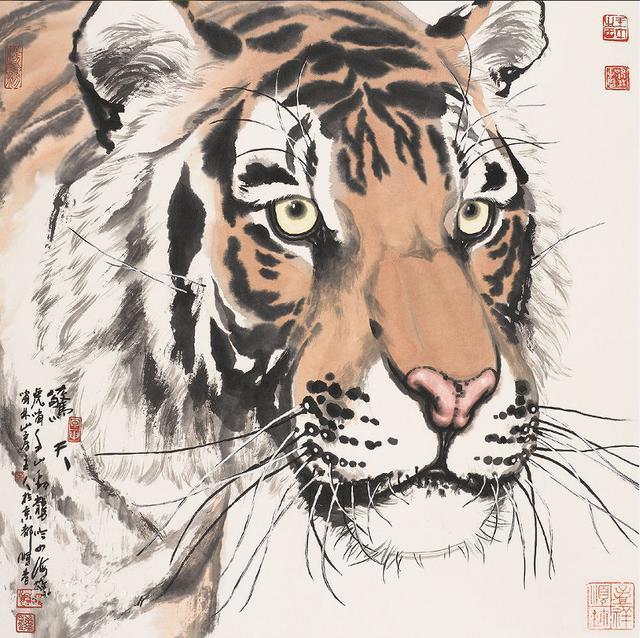 中国现当代十大名家画虎