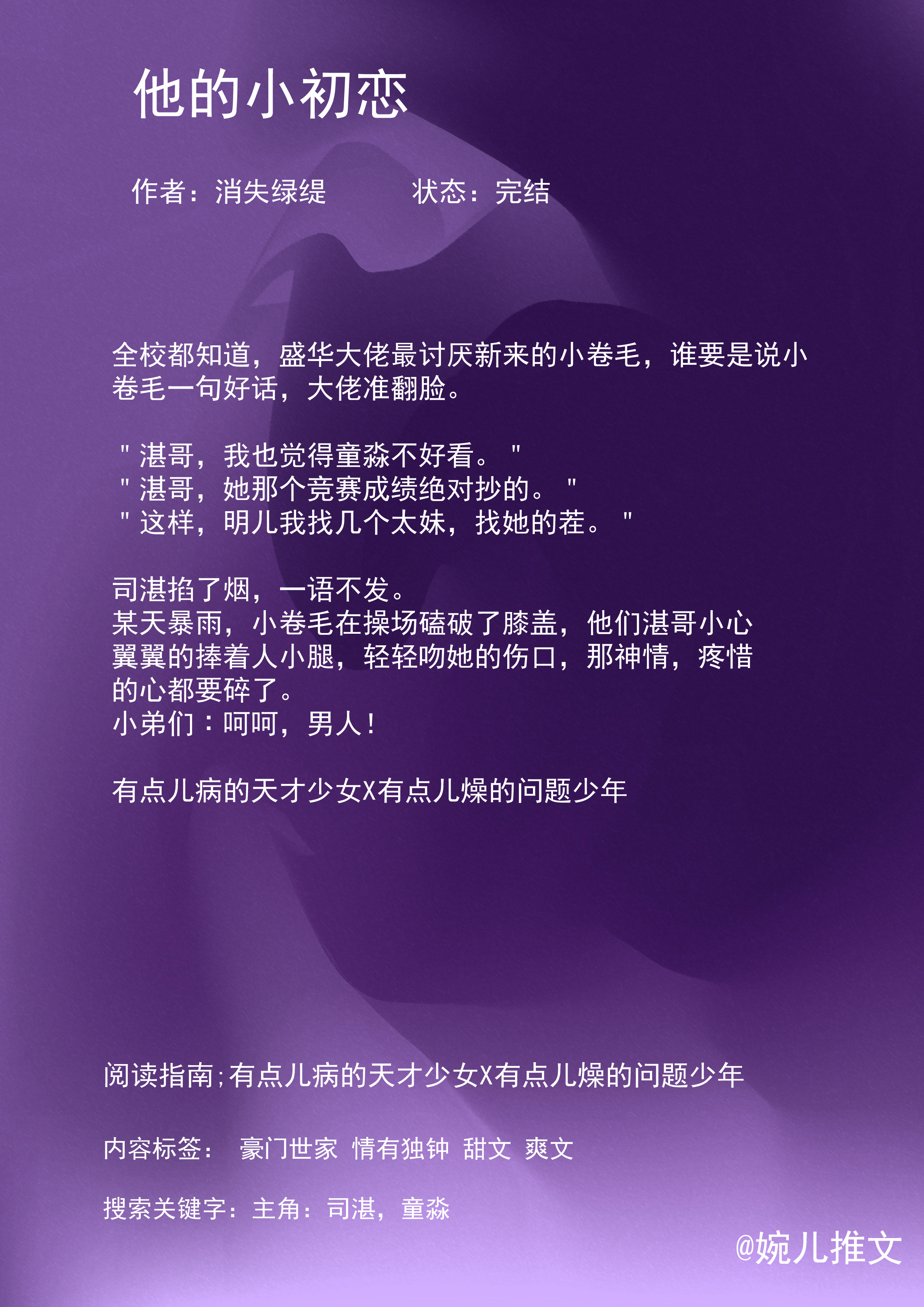 校园 青梅竹马 亲测小说推荐 标签：甜文 校园 状态：完结