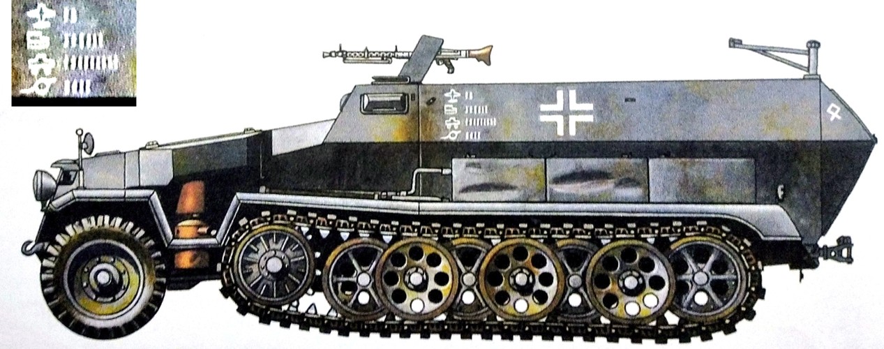 二战德国半履带装甲车之251/1型半履带装甲运兵车（二）