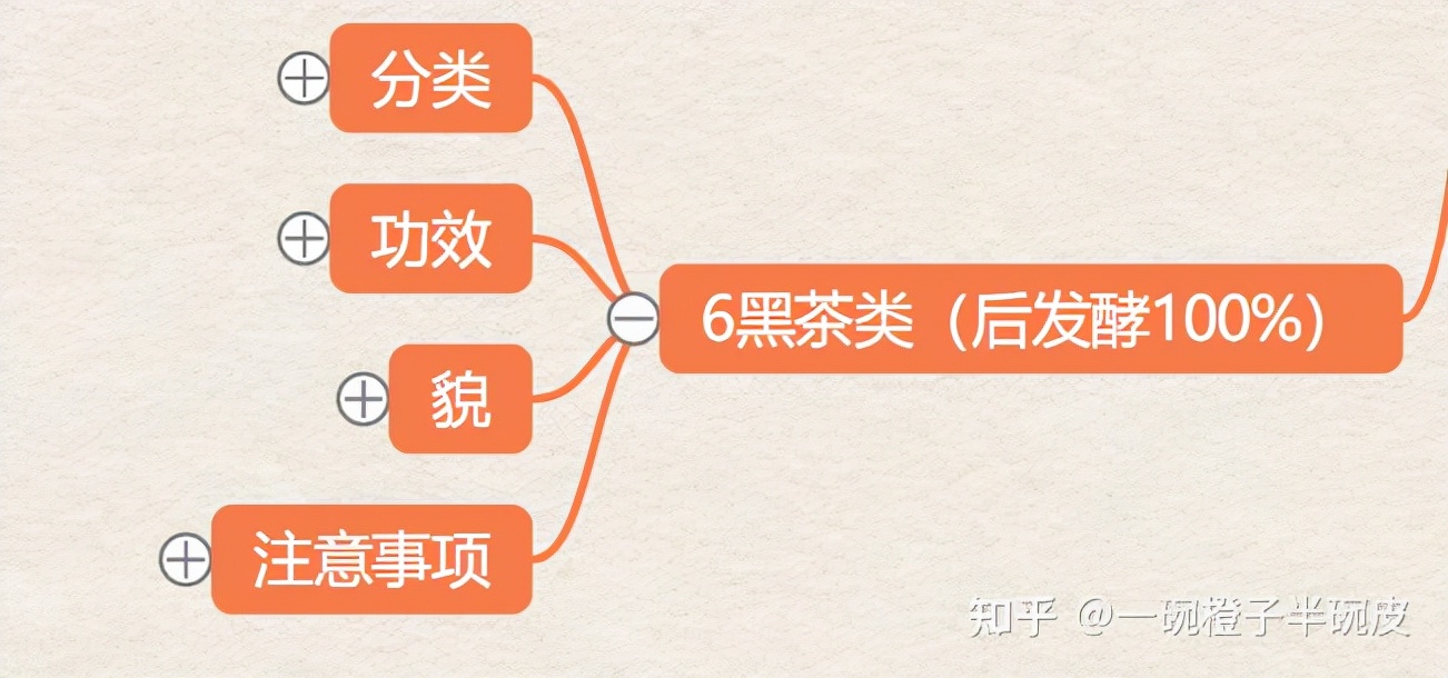 茶艺师初级考试知识点思维导图（四·6）——黑茶