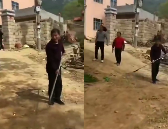 痛心！一家人持刀斧砍邻居致1死3伤，现场：有村民当场被吓哭