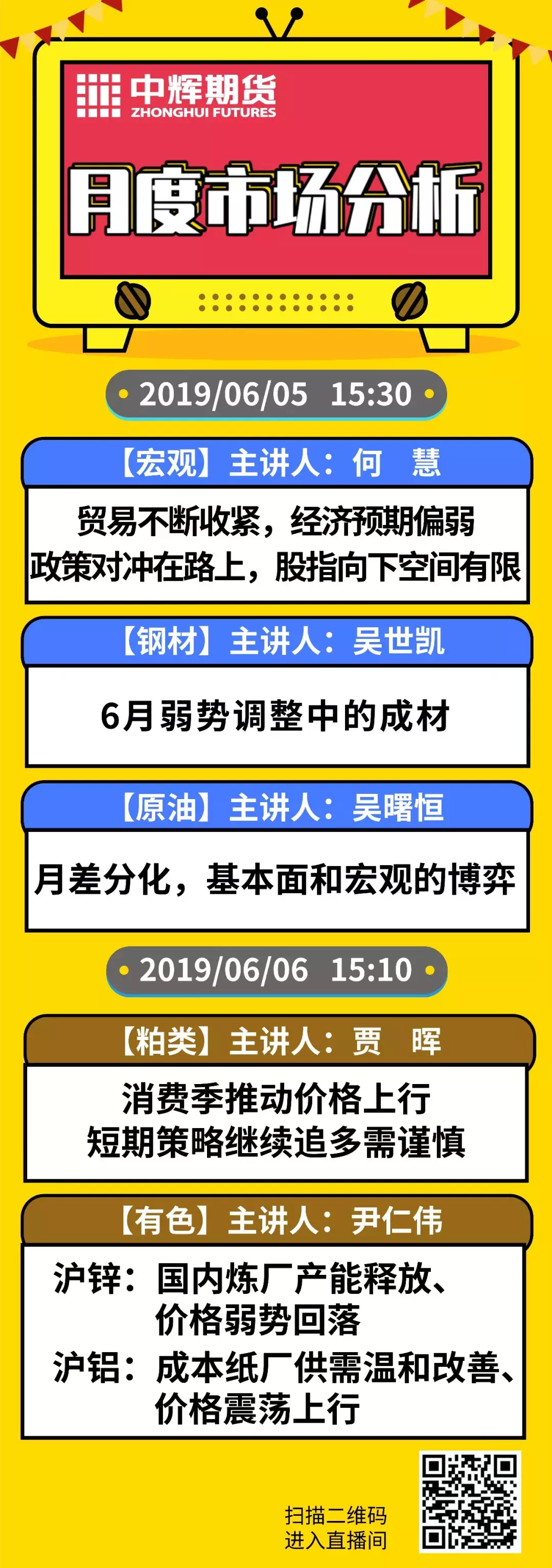 期货直播间丨月度市场分析会