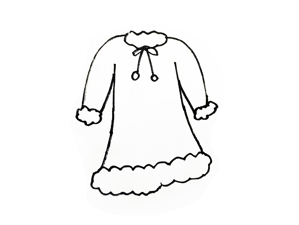 亲子简笔画衣服素材｜10款卡通衣服的画法，跟着步骤，简单易画