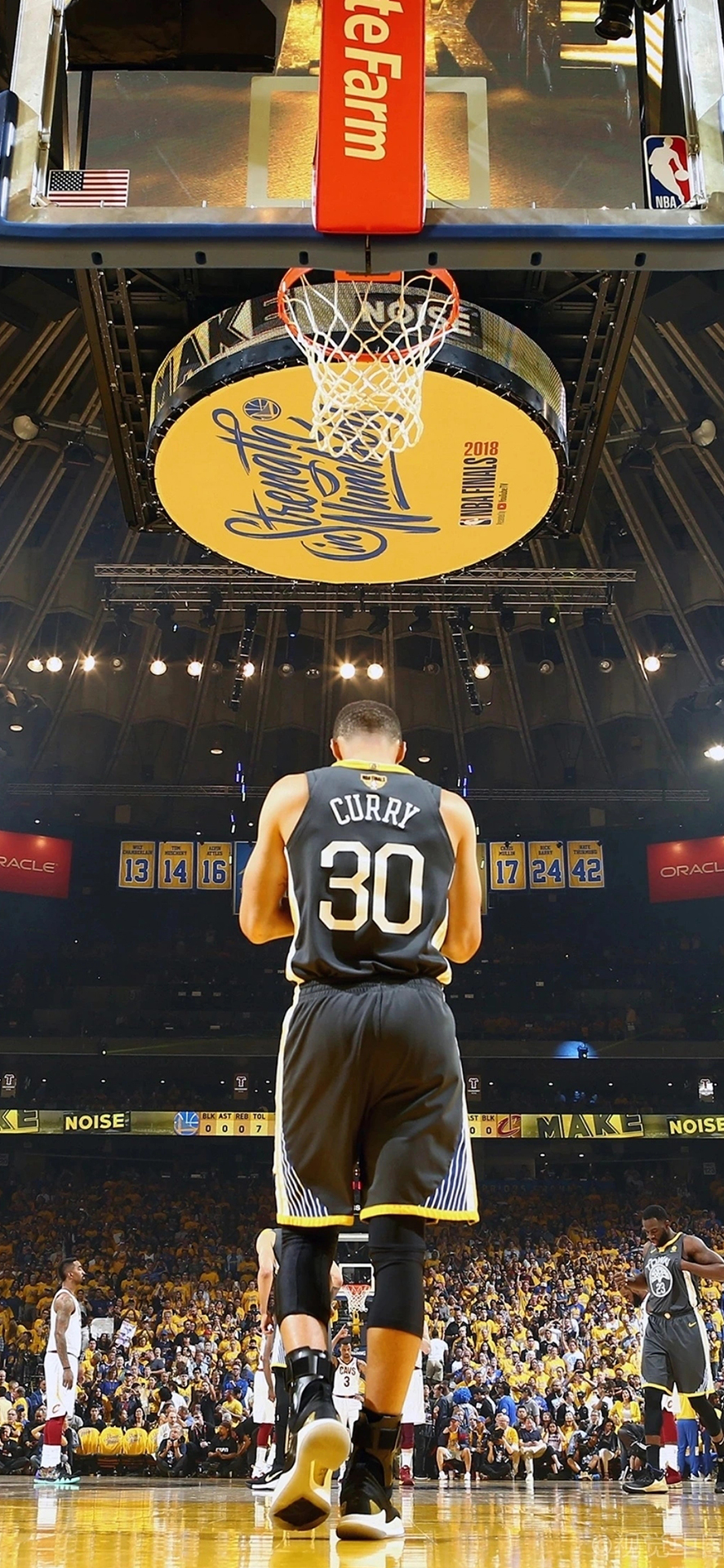 nba库里4k高清壁纸无水印