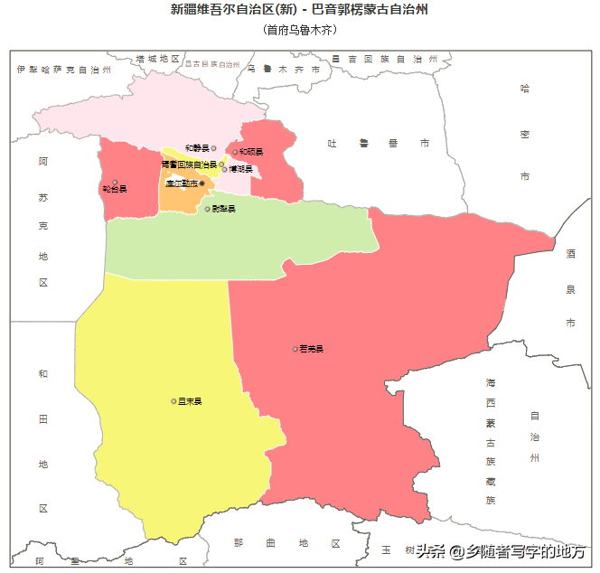 新疆行政区划图（新疆各地区最新最全行政区划图）