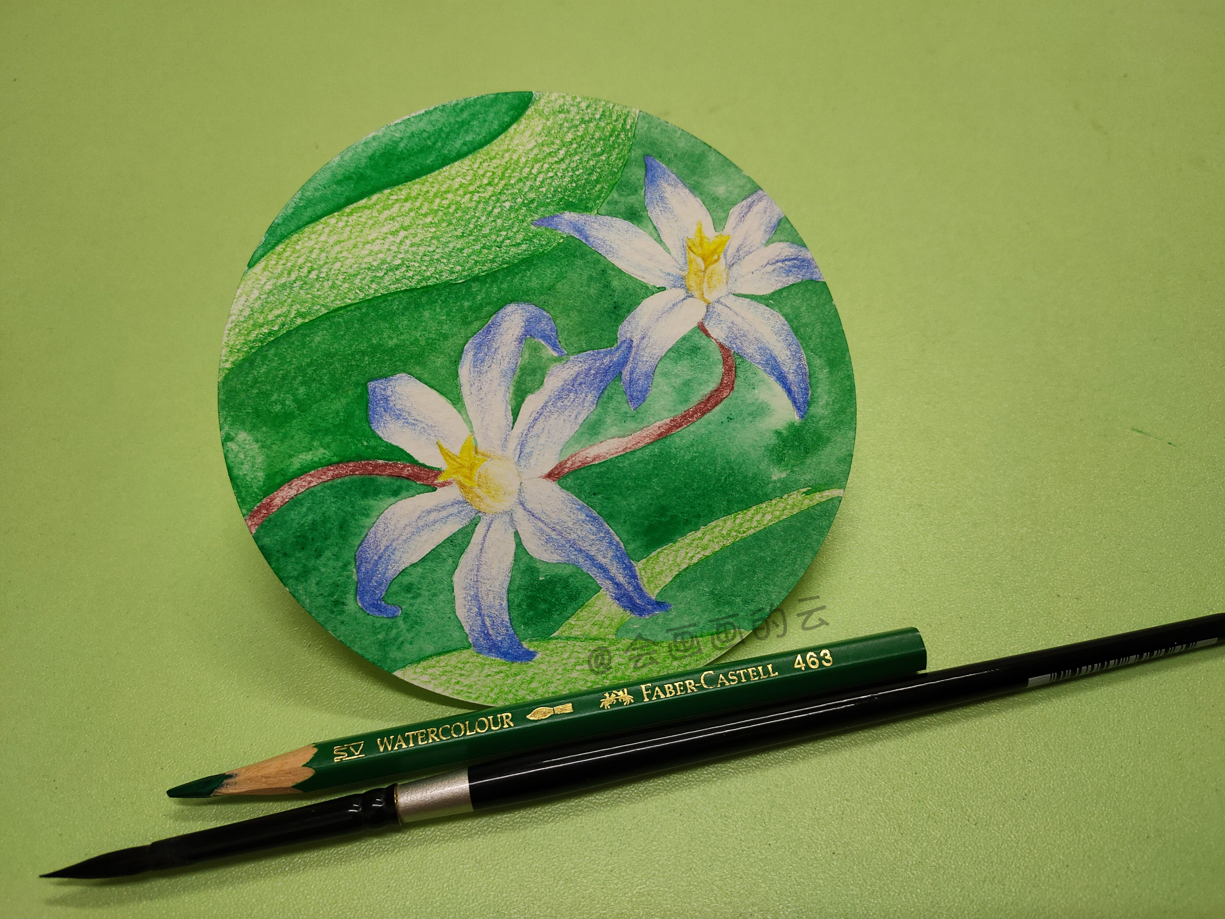 简单彩铅画(简单彩铅画小清新)
