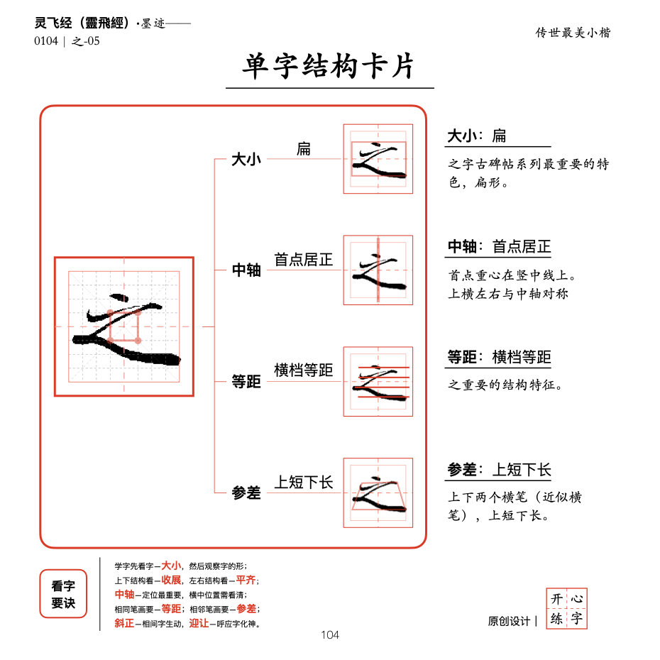 硬笔精临《灵飞经》｜（14_097-106）｜澡除五累，遺穢污之塵濁