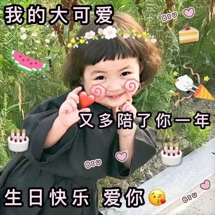 生日专用表情包：今天有过生日的吗，没有的话我过