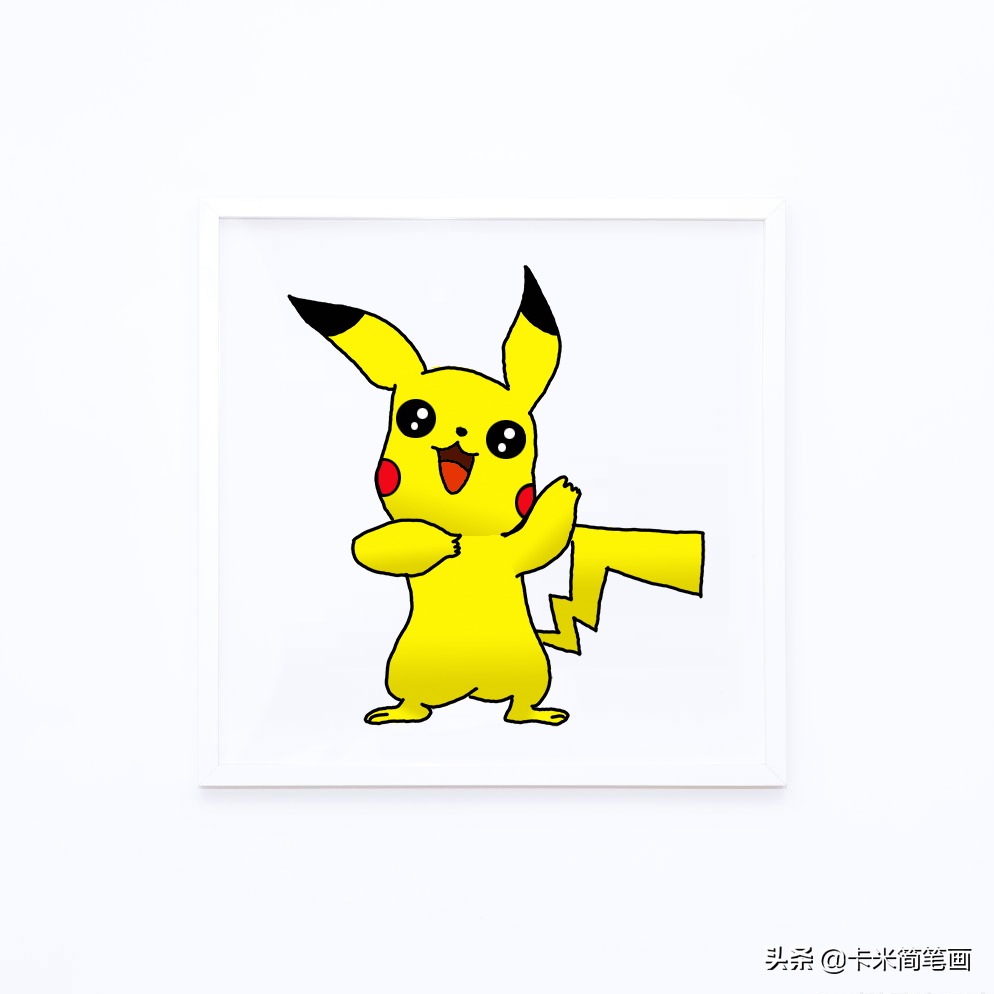 皮卡丘简笔画可爱的皮卡丘简笔画教程