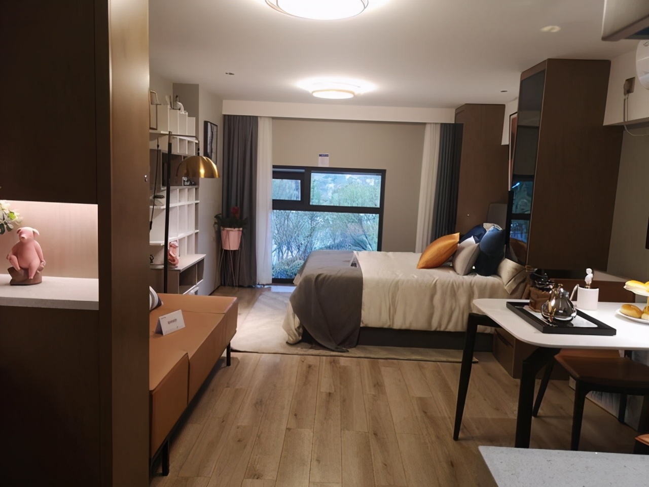 43平米loft，双层单独开门，独立空间互不干扰，装修真唯美