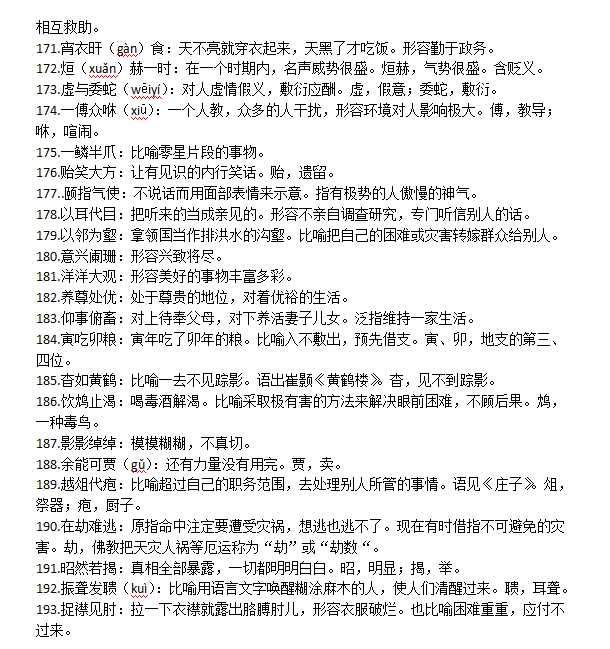 每天背五个，2020高考语文必须掌握的易错成语400例，高考全搞定