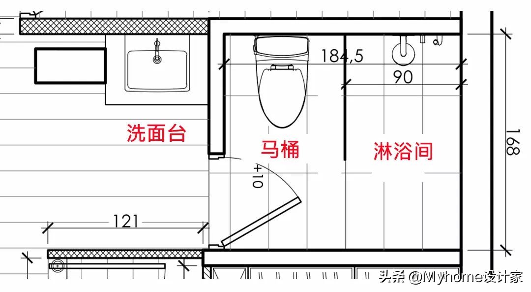 4㎡分离式卫生间的10种布局，二三四分离，好用到哭