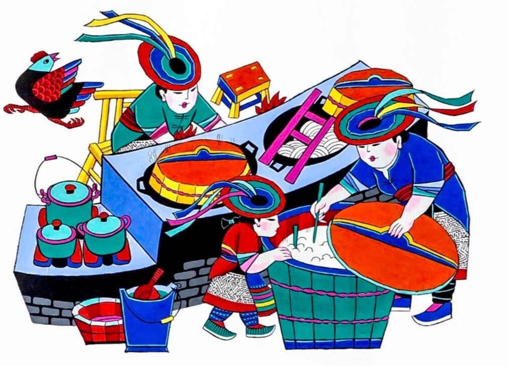 千年传承:湖南隆回滩头年画将农村的烟火气息呈现得栩栩如生