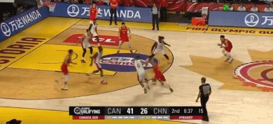 中国男篮对阵加拿大(奥运落选赛-中国男篮79-109不敌加拿大 胡明轩24分)