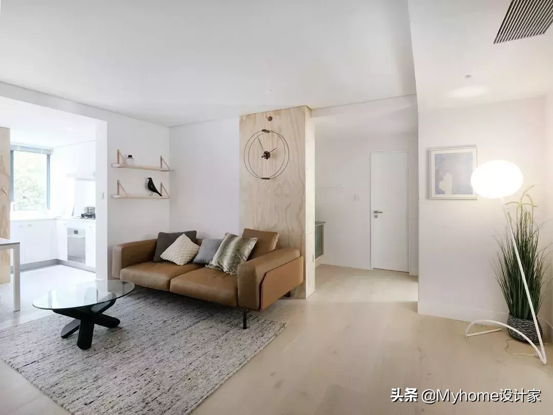 这才是北欧风！102㎡简约公寓，爆改两居室，还有大阳台
