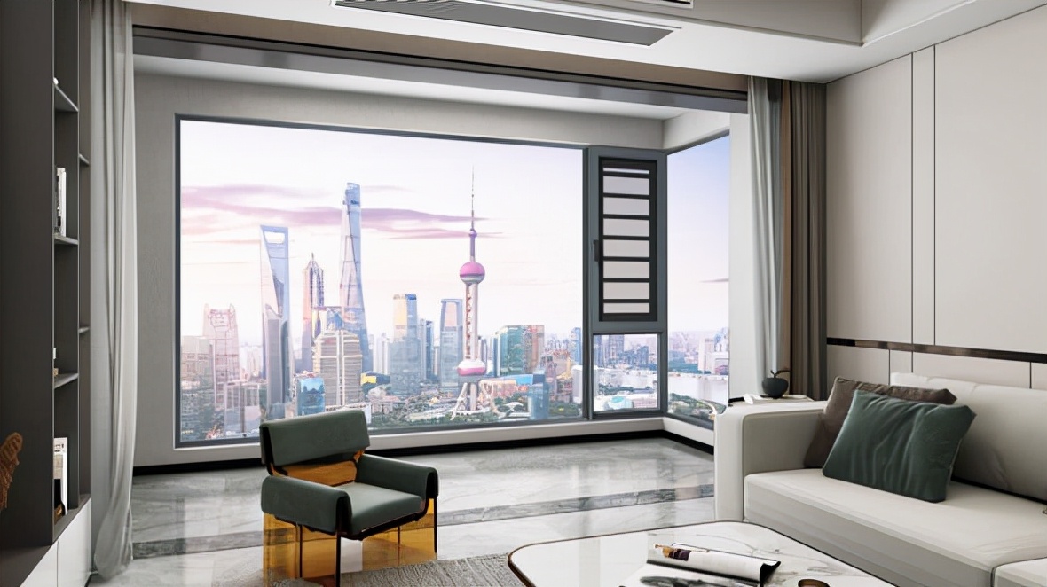 飞驰118系列内外平框,通过极简新奢的设计,大幅提升了居室空间的颜值
