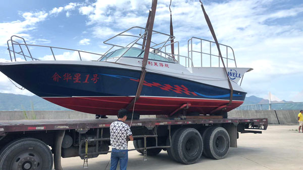 威利莱9.8米雅马哈双机海上拖伞快艇，专业拖伞船海钓船生产厂家