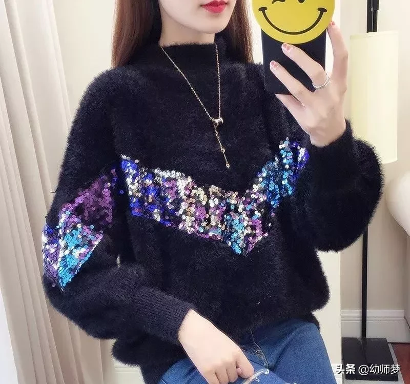 过年最迷人毛衣，叫“仿水貂绒”，时髦百搭，满足女性的美丽愿望