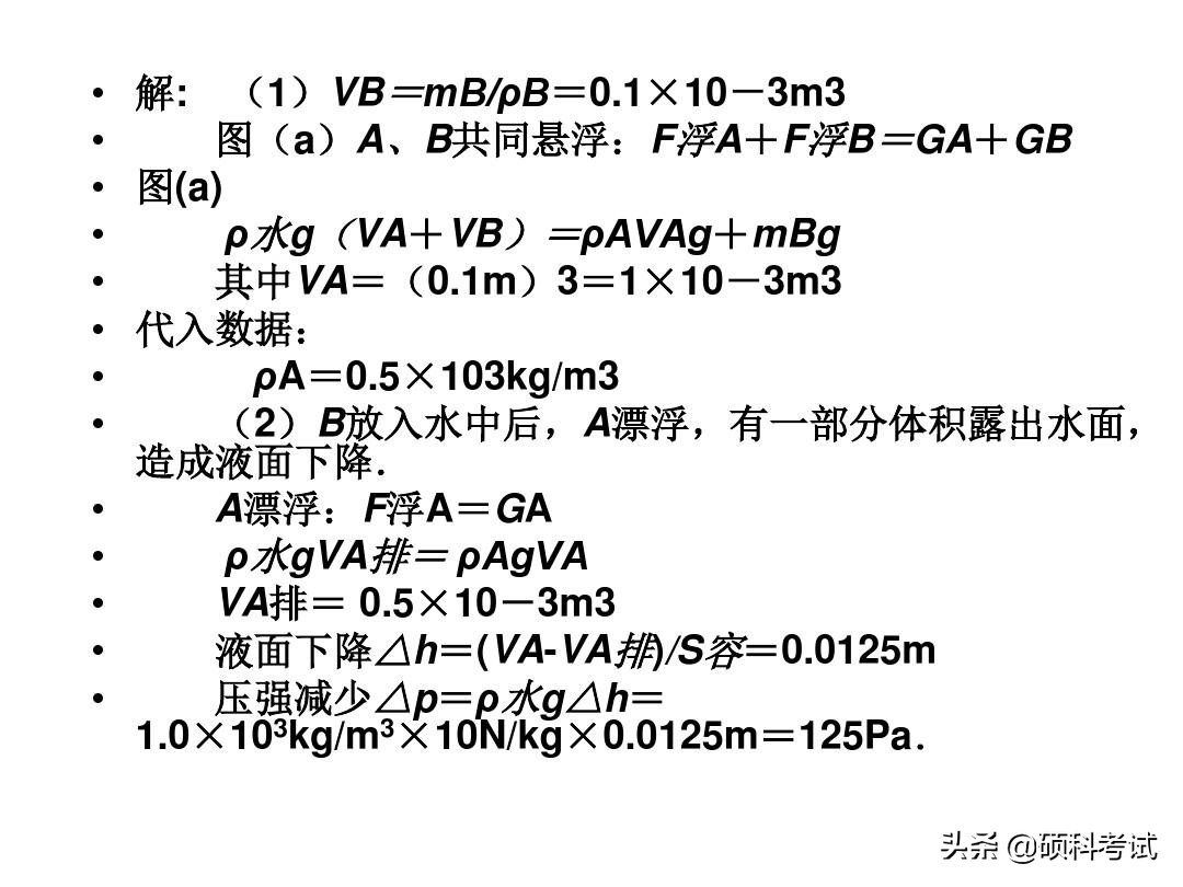 2019高考物理历年浮力、电学压轴题，理科生高考必考题型，收藏好
