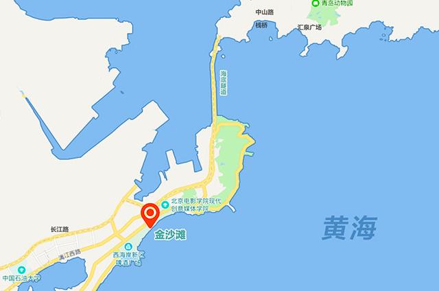 青岛栈桥地图位置图片