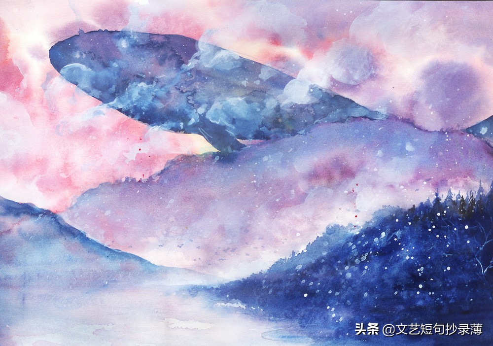 林深时见鹿，海蓝时见鲸，梦醒时见你。