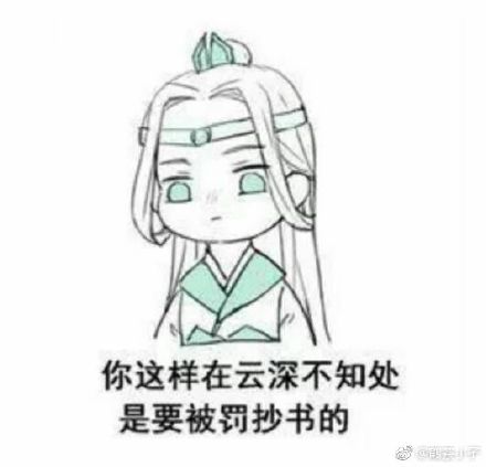 魔道祖师表情包：别吓着我和江澄的孩子