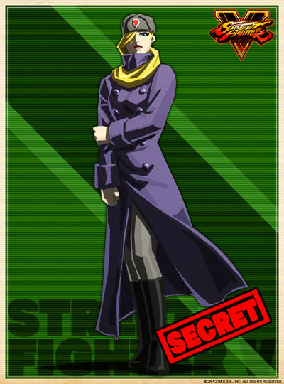 经典游戏《街头霸王V》原定设计概念，豪鬼背着一个神秘婴儿登场