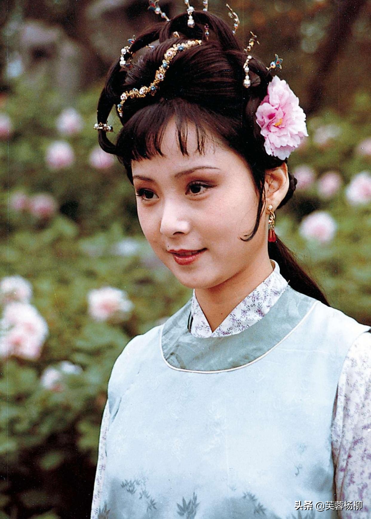 87《红楼梦》剧组“四大美女”，个个貌美如花，黛钗凤都望尘莫及