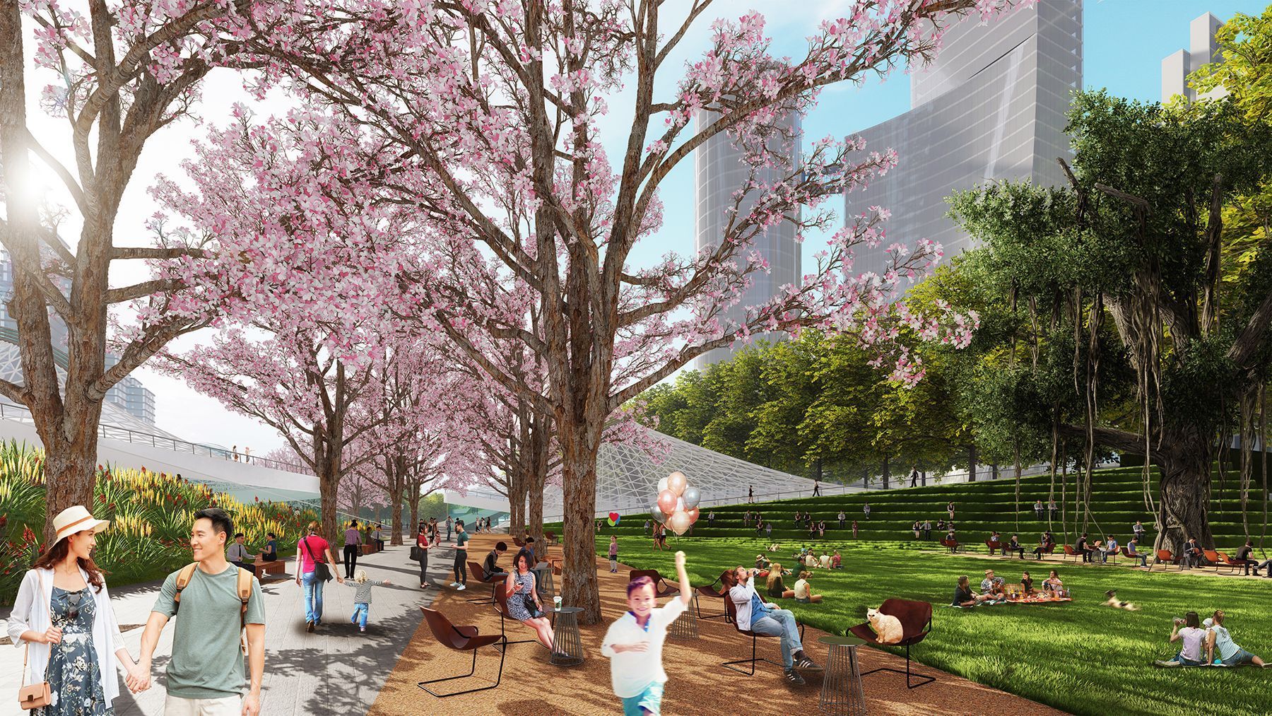 深超总“超级校园”长什么样？来看中央绿轴与片区景观深化设计成果