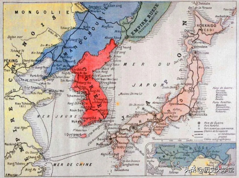 上图_ 日俄战争地图三,日军指挥官能力不堪在日俄战争中出任第三军