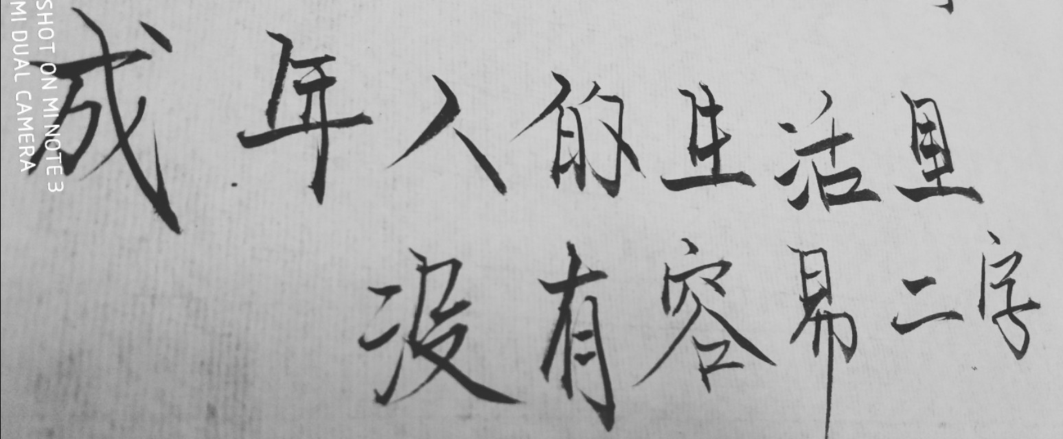 手写控 霸气励志句子 握不住的沙,不如扬了它.