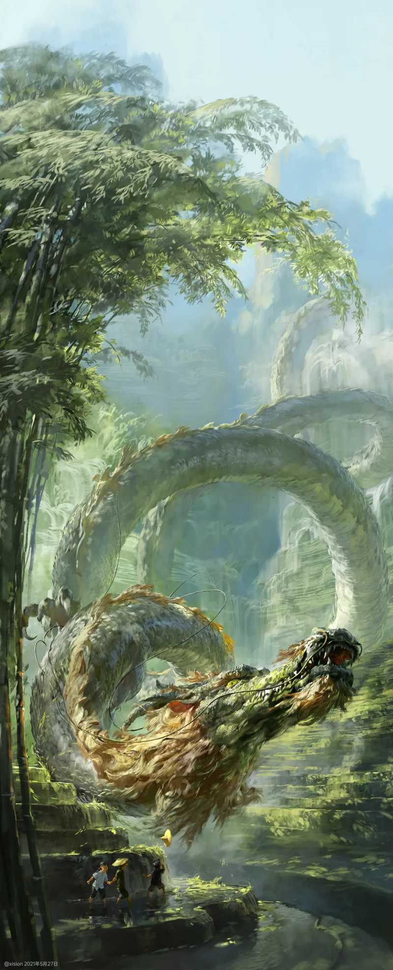 四川美院的吴俊达突然就火了,一幅价值18万的"龙"到底长啥样?