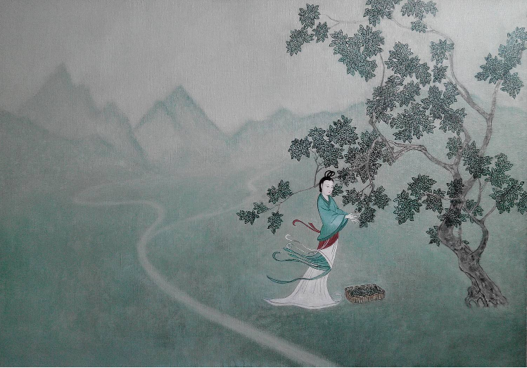 画中红颜：最是那一颦一笑的风情｜张小玉