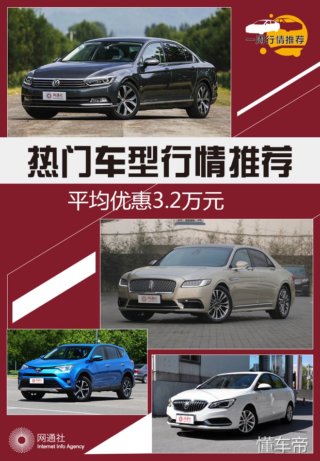 途观降6万为何？本周这些车平均优惠3.2万，不止RAV4/迈腾/硬朗