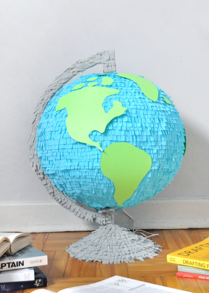 小小手工课:怎么制作一个既是地球仪又是灯笼的立体纸艺作品