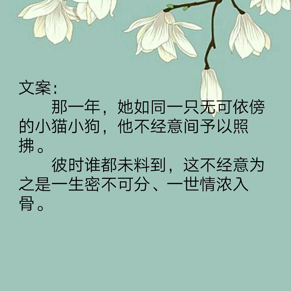[甜宠古言推文]九月轻歌四本晋江金榜高甜古言宠文，甜到掉牙！