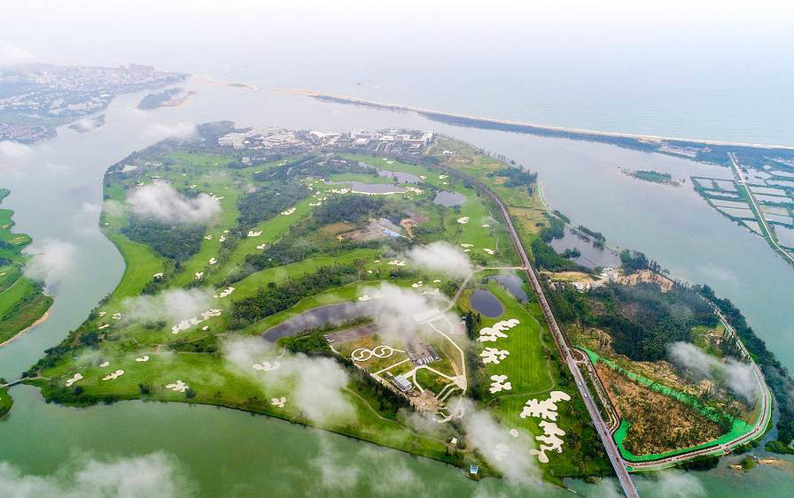 博鳌沙坡岛俯瞰图片
